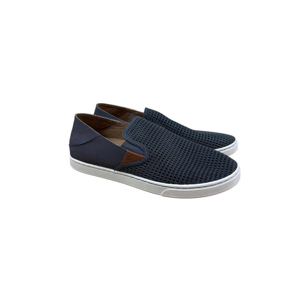 OluKai Pehuea Womens 9.5 Pavement Gray Mesh Slip On Sneakers 20271-PVPV